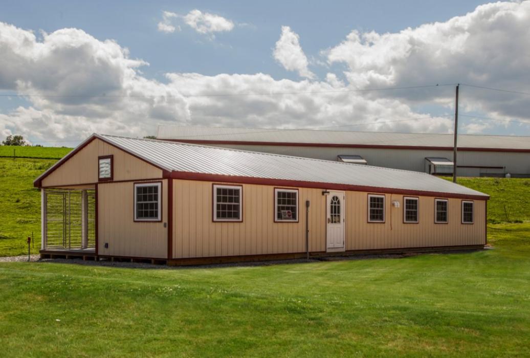 Traditional 20' x 60' 12 Box Kennel Lancaster County Barns