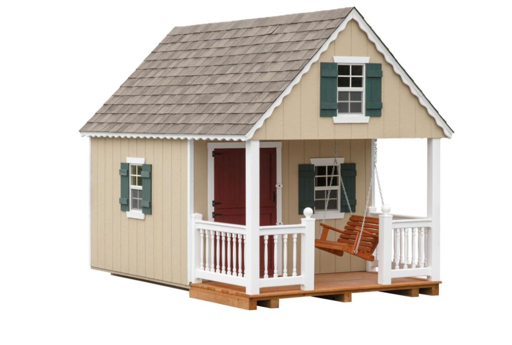 8 x 12 Cabin Playhouse 8 x 12 Cabin Playhouse w/ Porch Swing
