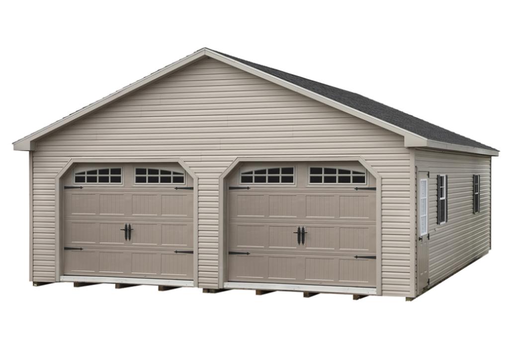 Modular A-Frame Vinyl Garage Modular A-Frame Vinyl Double Garage