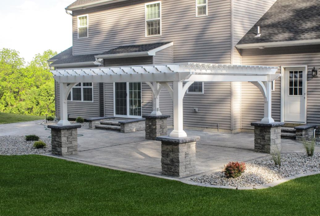 14x16 Elegant Vinyl Pergola  14x16 Elegant Vinyl Pergola