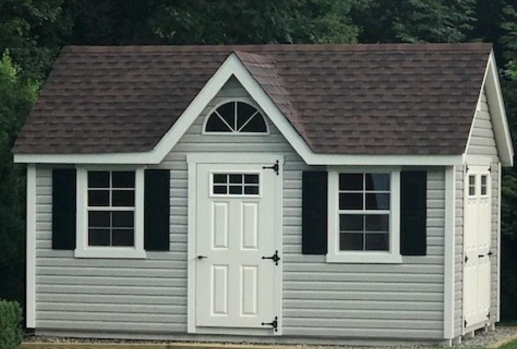 Victorian Classic 2 Classic Vinyl Victorian shed with dormer