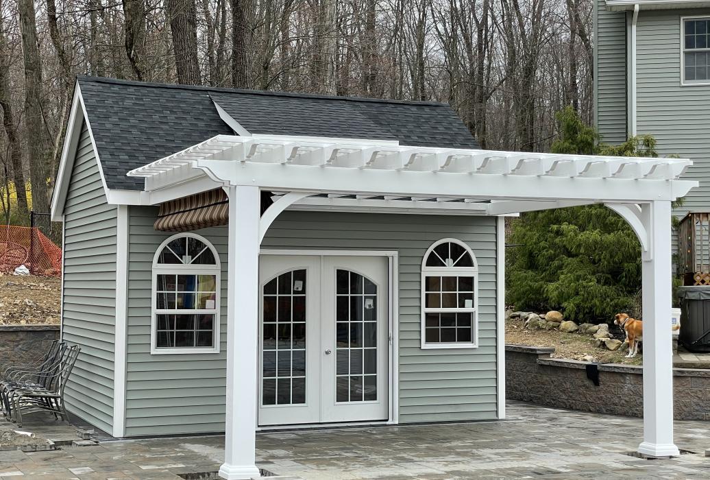 custom pool house with pergola custom pool house with pergola
