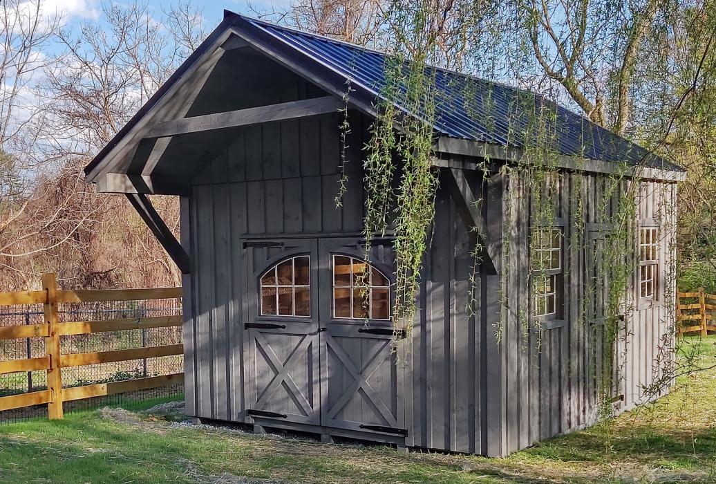 Covered Bridge Shed Covered Bridge Shed-with taller walls-Only available when on site assembled.