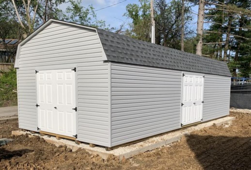 Vinyl Shed- Barn Style (Gambrel Roof Style) : 14'x30' Vinyl Shed- Barn Style (Gambrel Roof Style) : 14'x30'