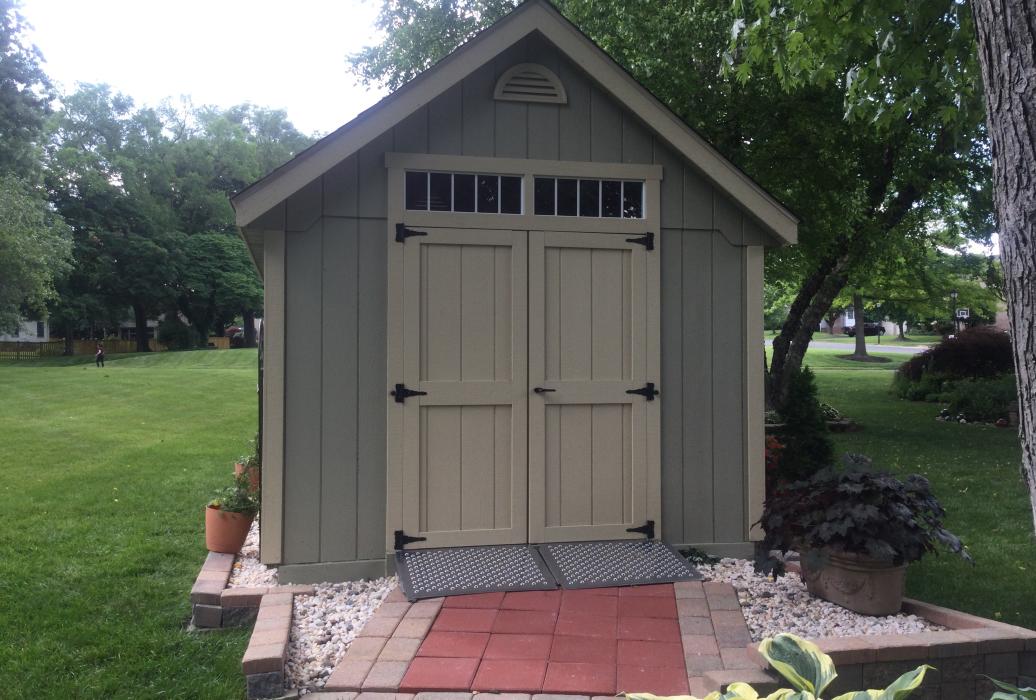 T1-11 Classic Victorian: 10' x 14' -with 6' taller walls and 9/12 pitch roof -gable end