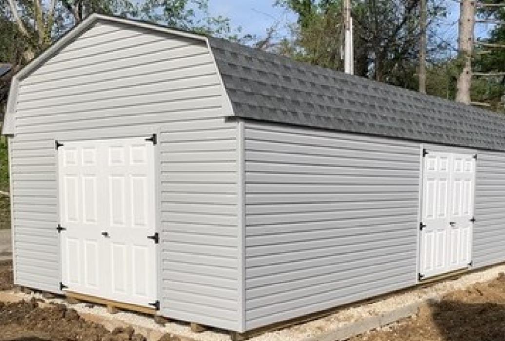 14 x 30 Dutch Barn Shed (Vinyl) #8084 14 x 30 Dutch Barn Shed (Vinyl) #8084