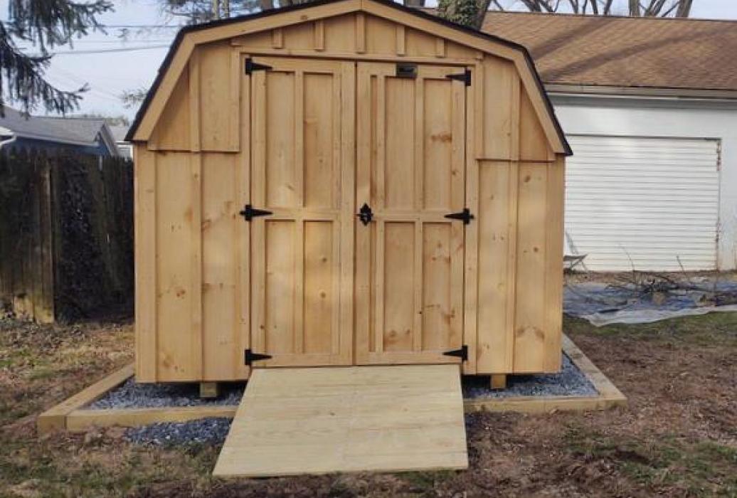 8x8 mini barn board and batten no stain or paint
