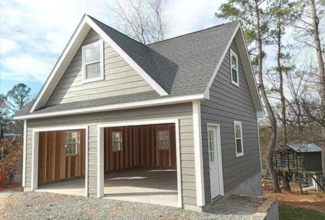 2 story-reverse gable with pent roof- built on retaining wall 2 story-reverse gable with pent roof- built on retaining wall