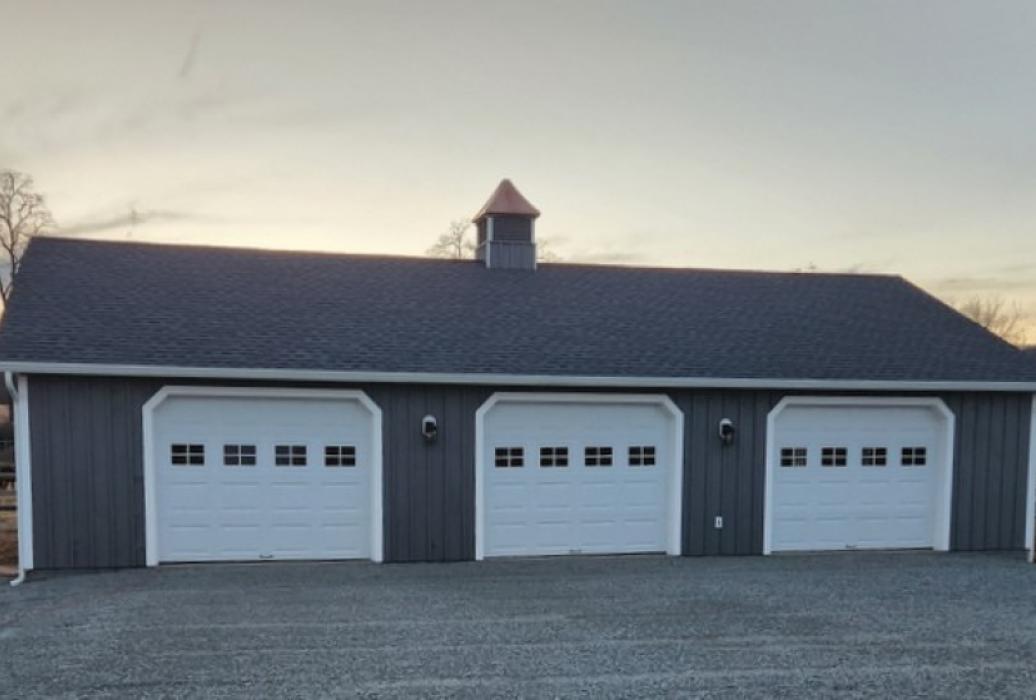 3 bay board and batten garage 3 bay board and batten garage
