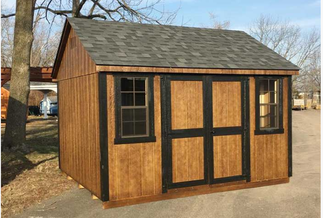 classic aframe LP stained with black trim classic aframe LP stained with black trim