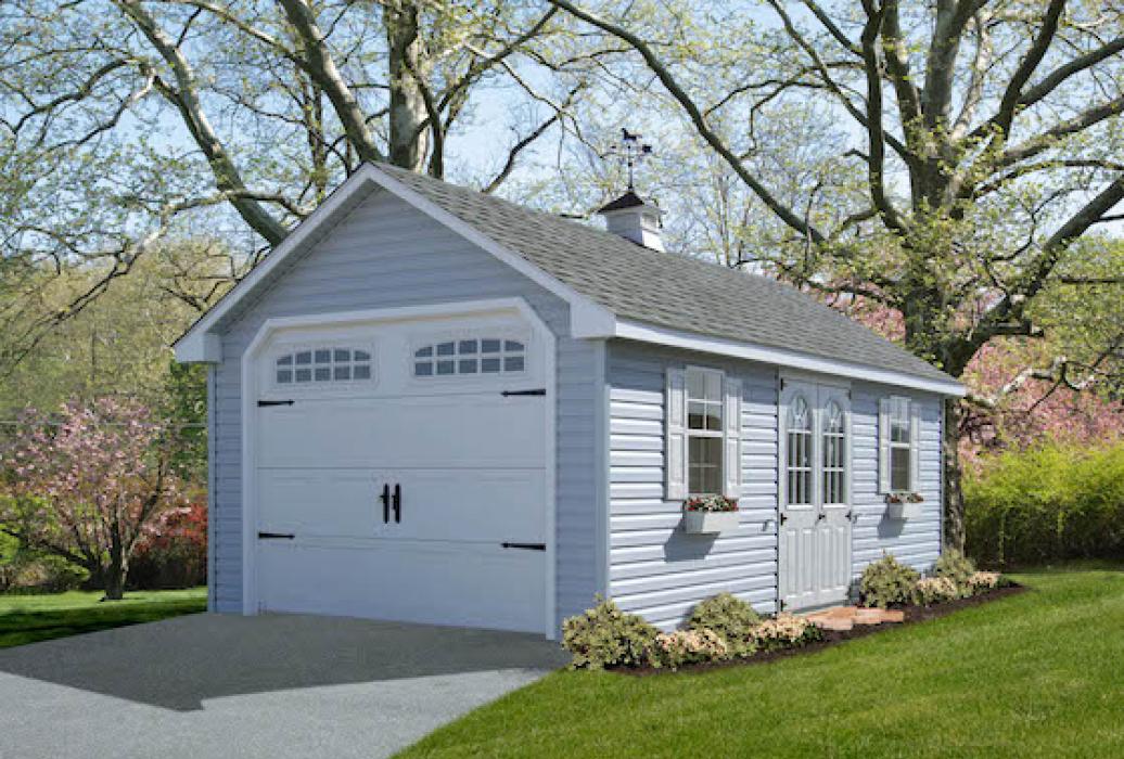 elite vinyl a-frame garage