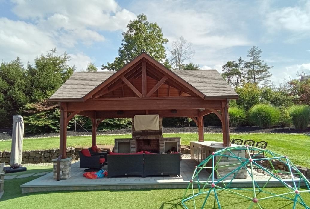 16×20 Pav. A-frame wood  16×20 Pavilion  A-frame wood