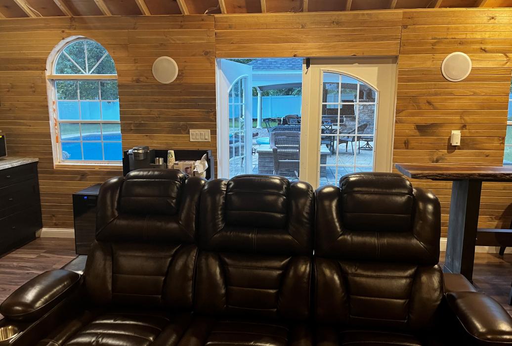 Hip roof shed "man cave" Hip roof shed "man cave"