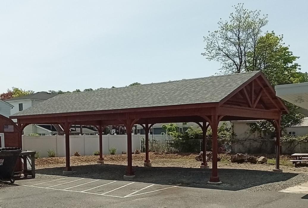 Canyon Brown Stain Dual Black shingles Canyon Brown Stain Dual Black shingles