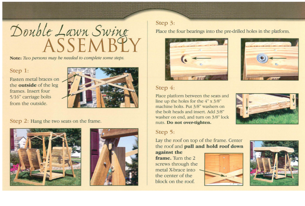 ASSEMBLY DIRECTIONS ASSEMBLY DIRECTIONS