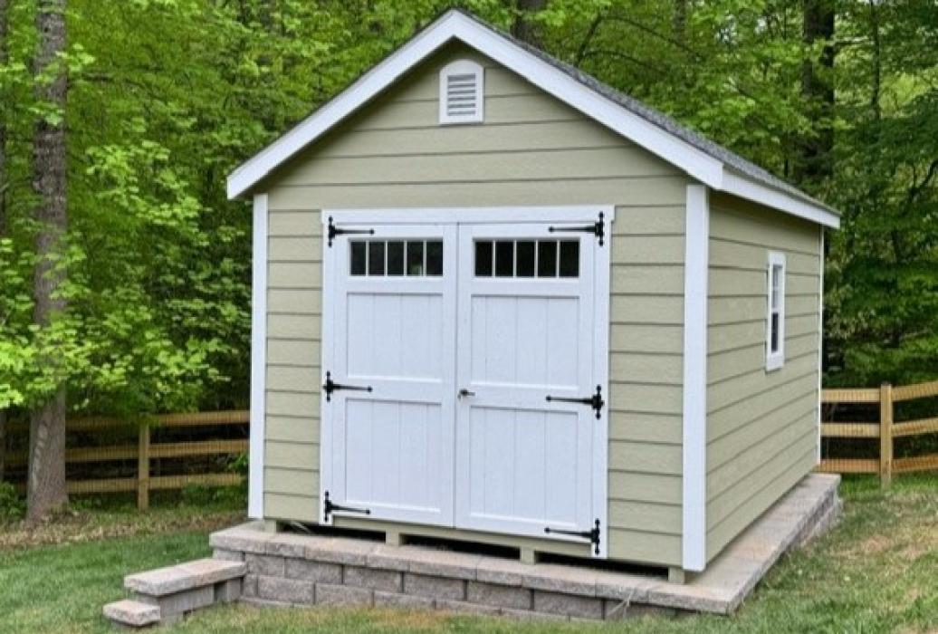 8845 STANDARD A-FRAME SHED: 10' X 16' -LP Lap Siding 7&quot; Profile
