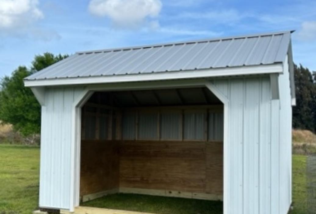 metal run in shed metal run in shed with plywood kick