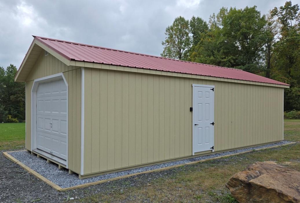 Standard T1-11: A-Frame Single Car Garage | Lancaster Barns
