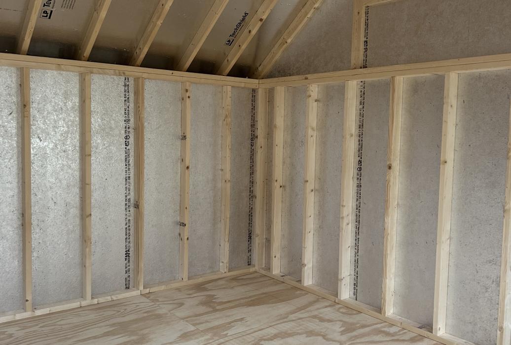 TechShield under roof and vinyl walls