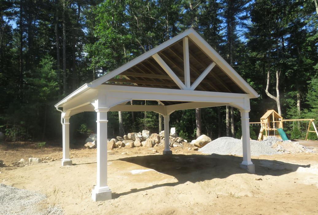 20x20 Manor A-Frame w(4)8in Posts &amp; Cathedral Roof