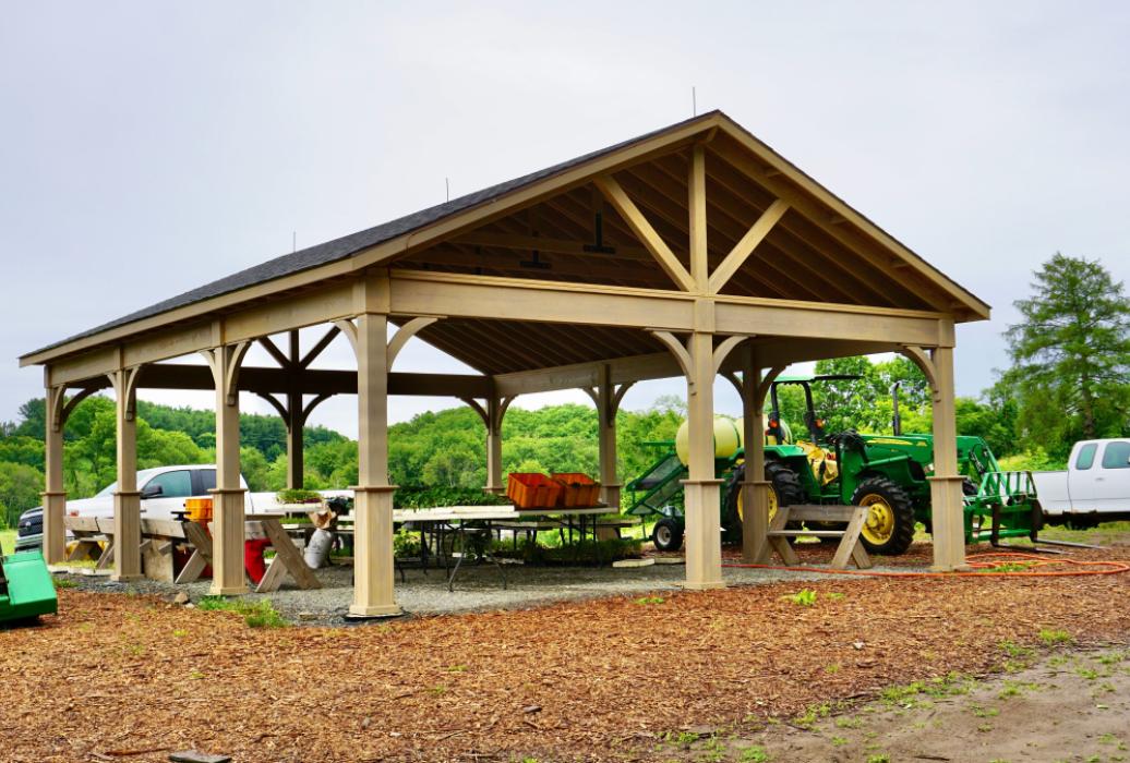 24x32 Keystone A-Frame w/ Post Skirts