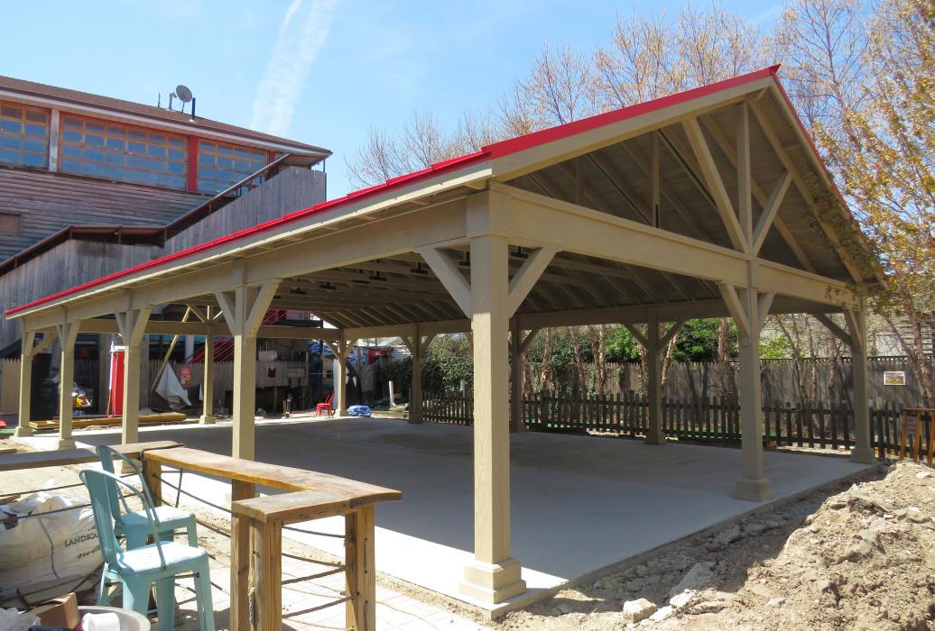 30x50 KAw Straight Braces Red SS Roof -Mountain Ash Stain