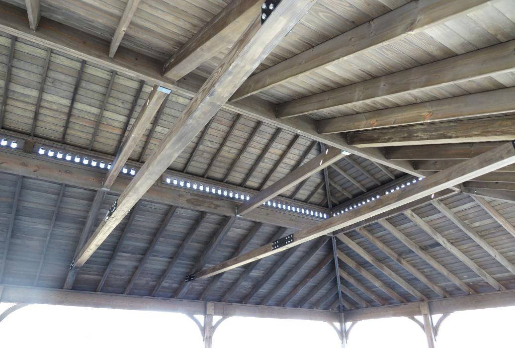 30x60 Keystone Clerestory Ceiling w Cinder Stain