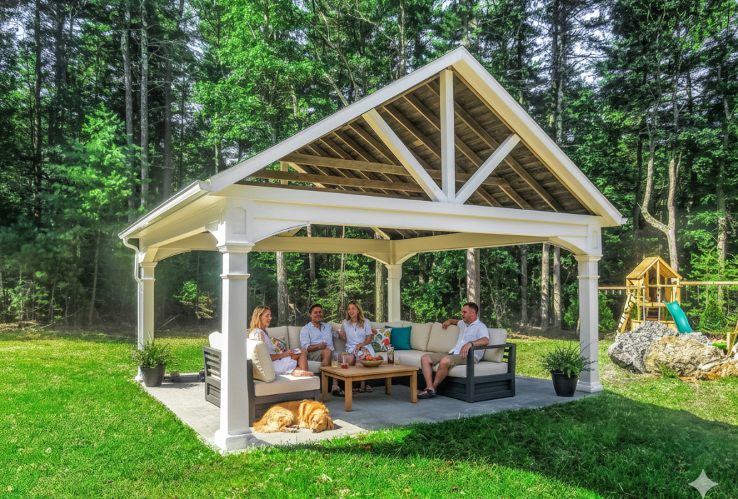 20x20 Vinyl A-Frame w Cathedral Roof