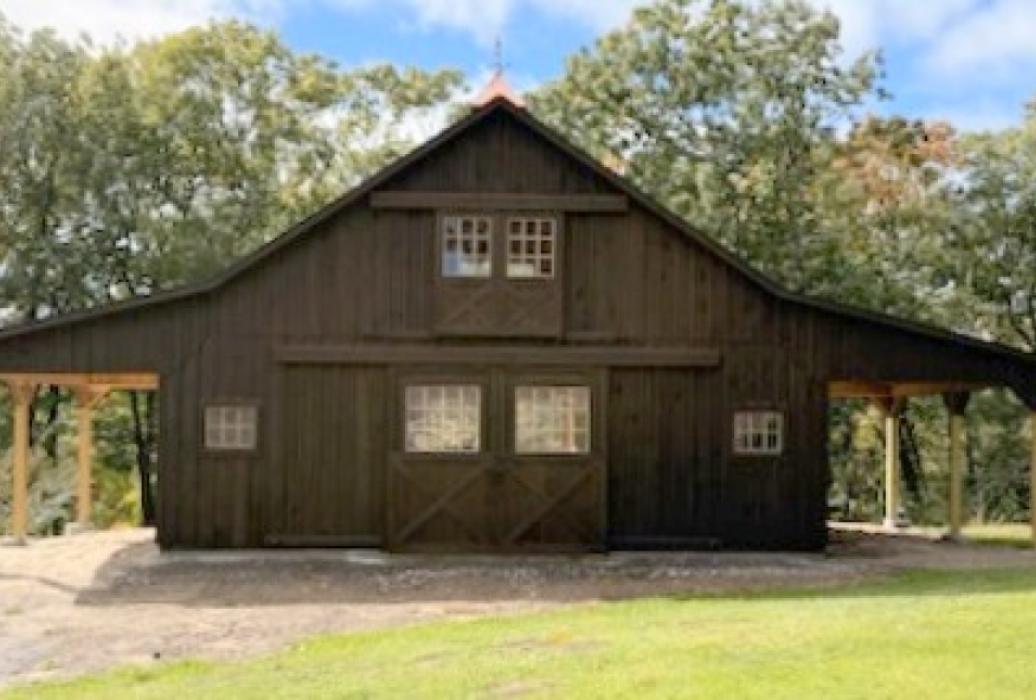 Two story horse barn