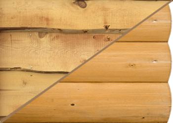 Rough Pine and Pine Log Siding