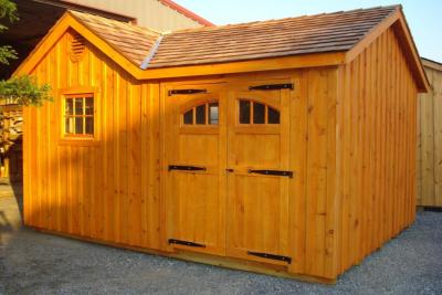 Board and batten hobby shed