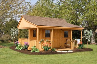 board and batten cabin shed