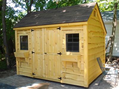 rough cut heritage pine shed
