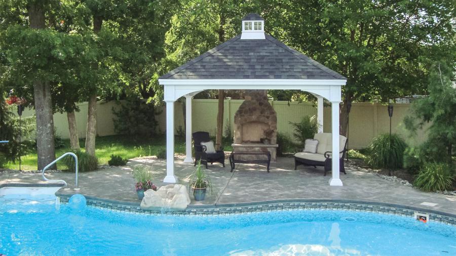 Manor Vinyl Pavilion with Cathedral Roof-1