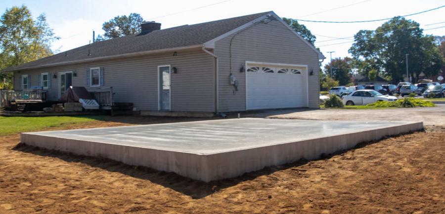 concrete shed foundation