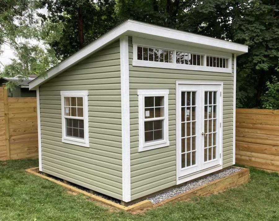 vinyl lean-to studio shed